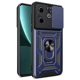 İnfinix Smart 8 Kılıf Magnetik Standlı Kamera Korumalı Zore Sürgülü Vega Kapak