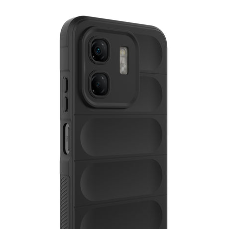 İnfinix Smart 9 Kılıf Esnek TPU Oyuklu Arka Yüzey Tasarımlı Zore Etnik Silikon Kapak