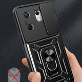 İnfinix Zero 30 4G Kılıf Magnetik Standlı Kamera Korumalı Zore Sürgülü Vega Kapak