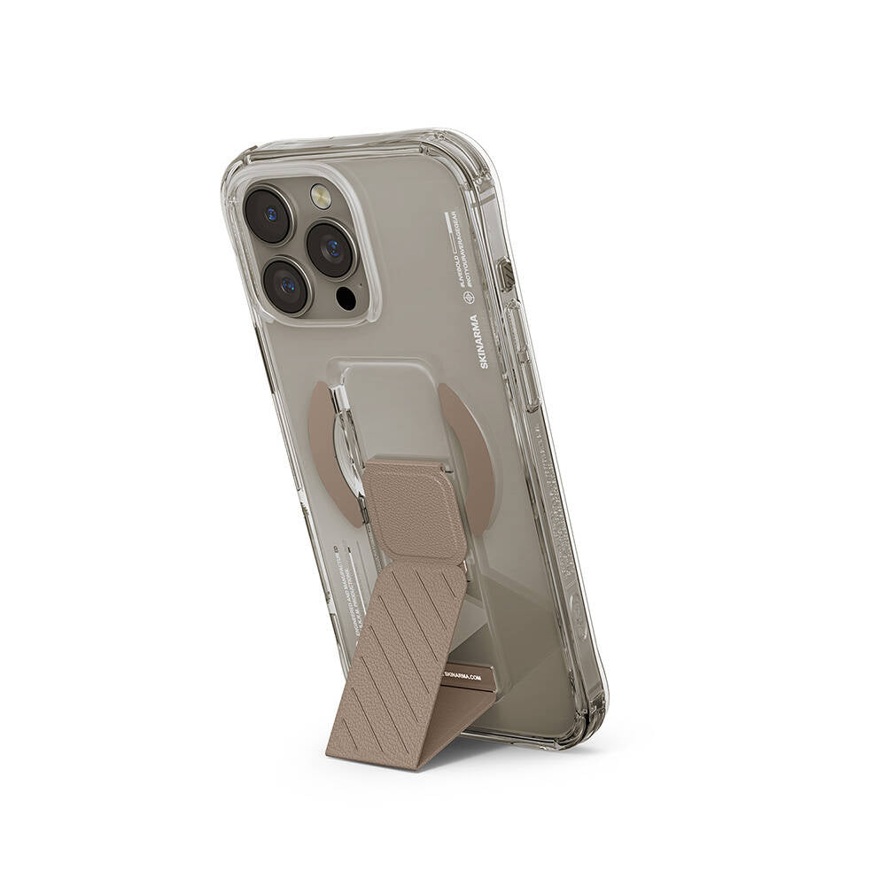 Apple iPhone 16 Pro Kılıf M-safe Şarj Özellikli Teknoloji Desenli Standlı Skinarma Axon Kapak