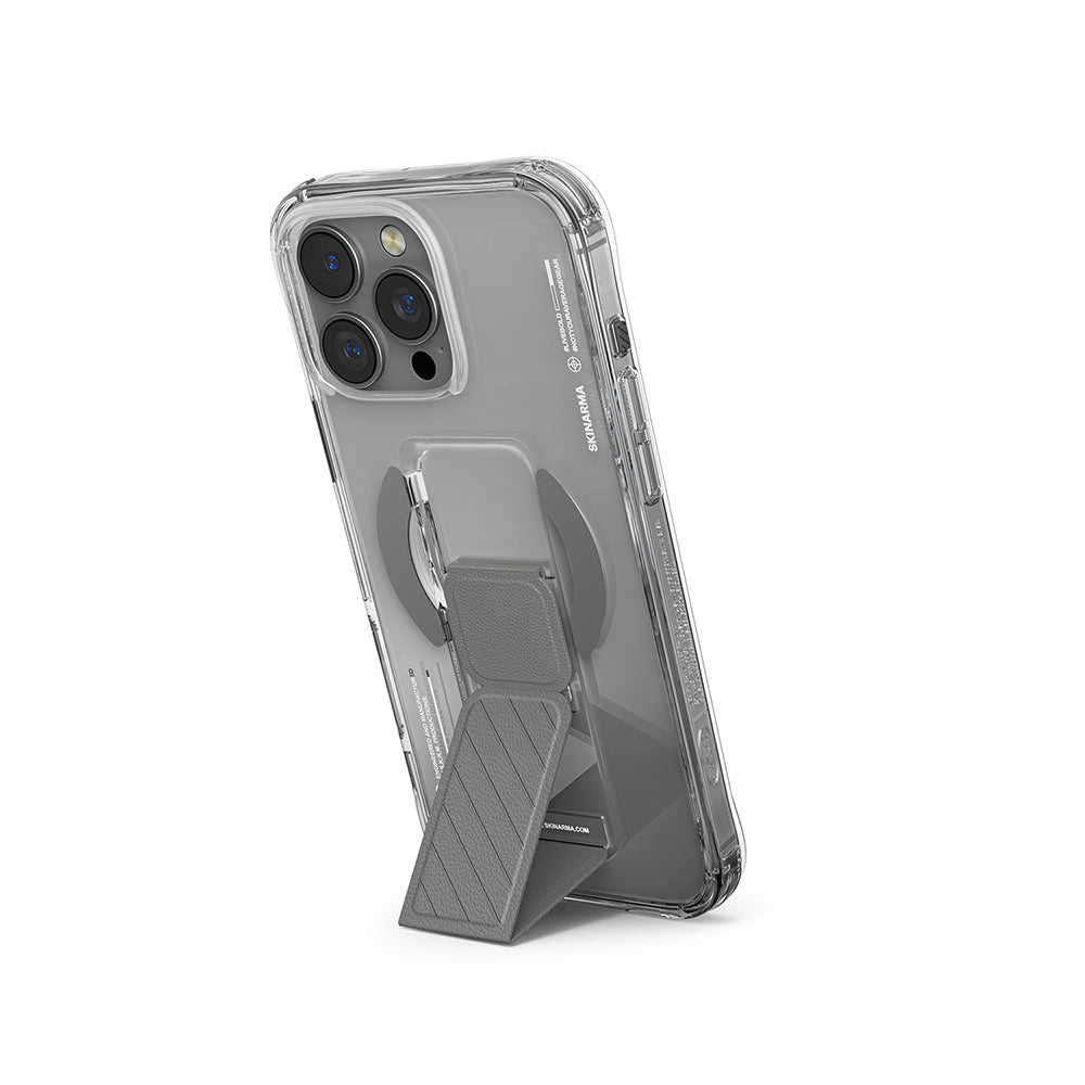 Apple iPhone 16 Pro Kılıf M-safe Şarj Özellikli Teknoloji Desenli Standlı Skinarma Axon Kapak