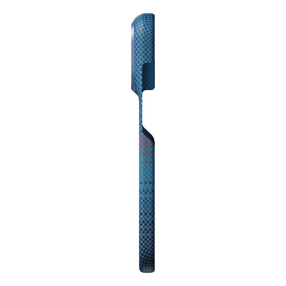 iPhone 18 Pro Kılıf M-safe Şarj Özellikli Aramid Karbon Fiber Pitaka Moonrise 2.0 Nights Serisi Kapak