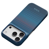 iPhone 18 Pro Kılıf M-safe Şarj Özellikli Aramid Karbon Fiber Pitaka Moonrise 2.0 Nights Serisi Kapak