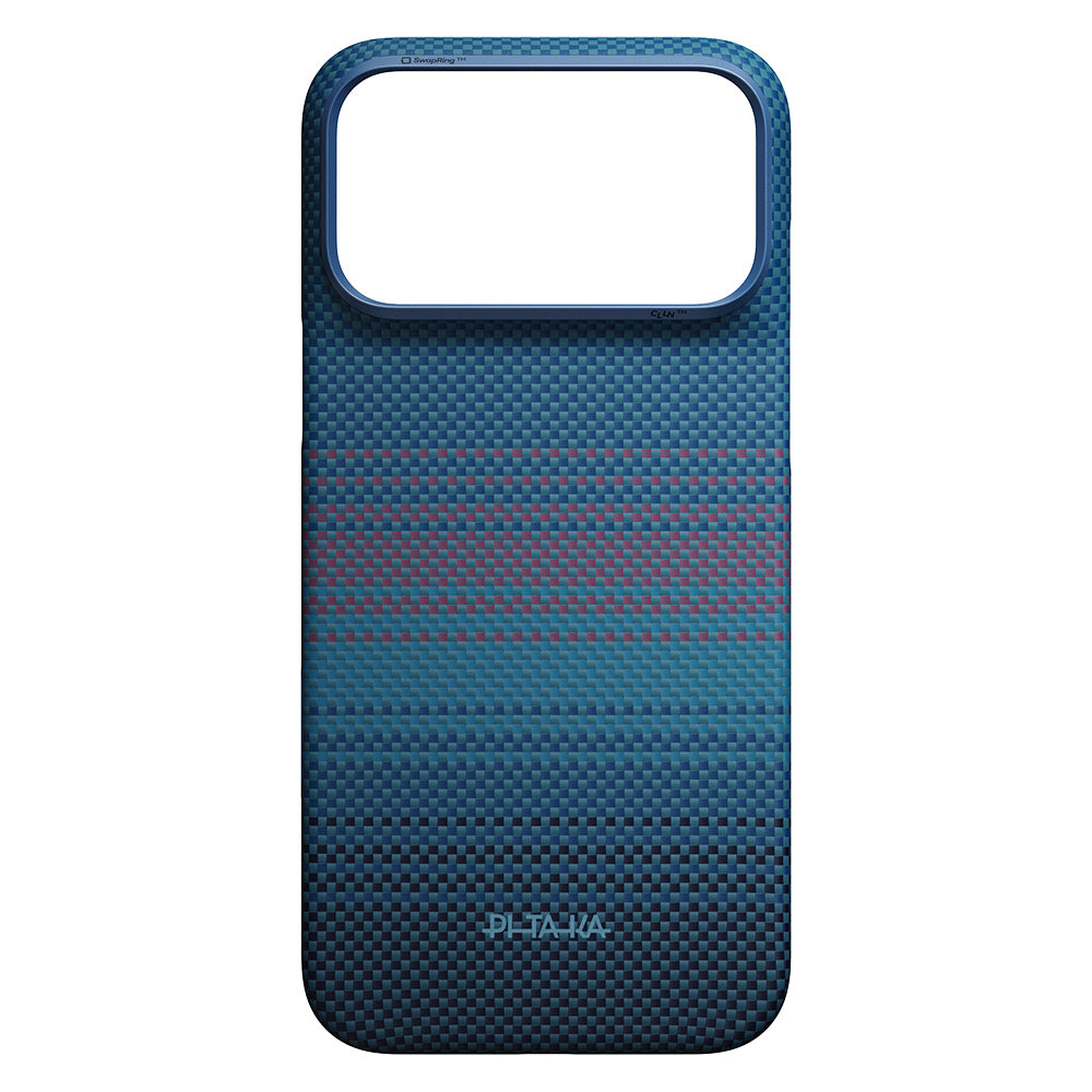 iPhone 18 Pro Kılıf M-safe Şarj Özellikli Aramid Karbon Fiber Pitaka Moonrise 2.0 Nights Serisi Kapak