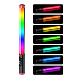 Jmary FM-128RGB OLED Ekran Göstergeli RGB Led Işıklı Su Geçirmez Aydınlatma Çubuğu