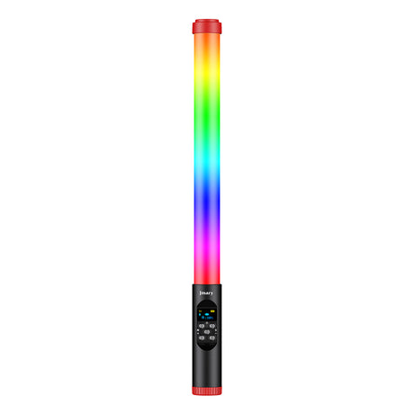 Jmary FM-128RGB OLED Ekran Göstergeli RGB Led Işıklı Su Geçirmez Aydınlatma Çubuğu