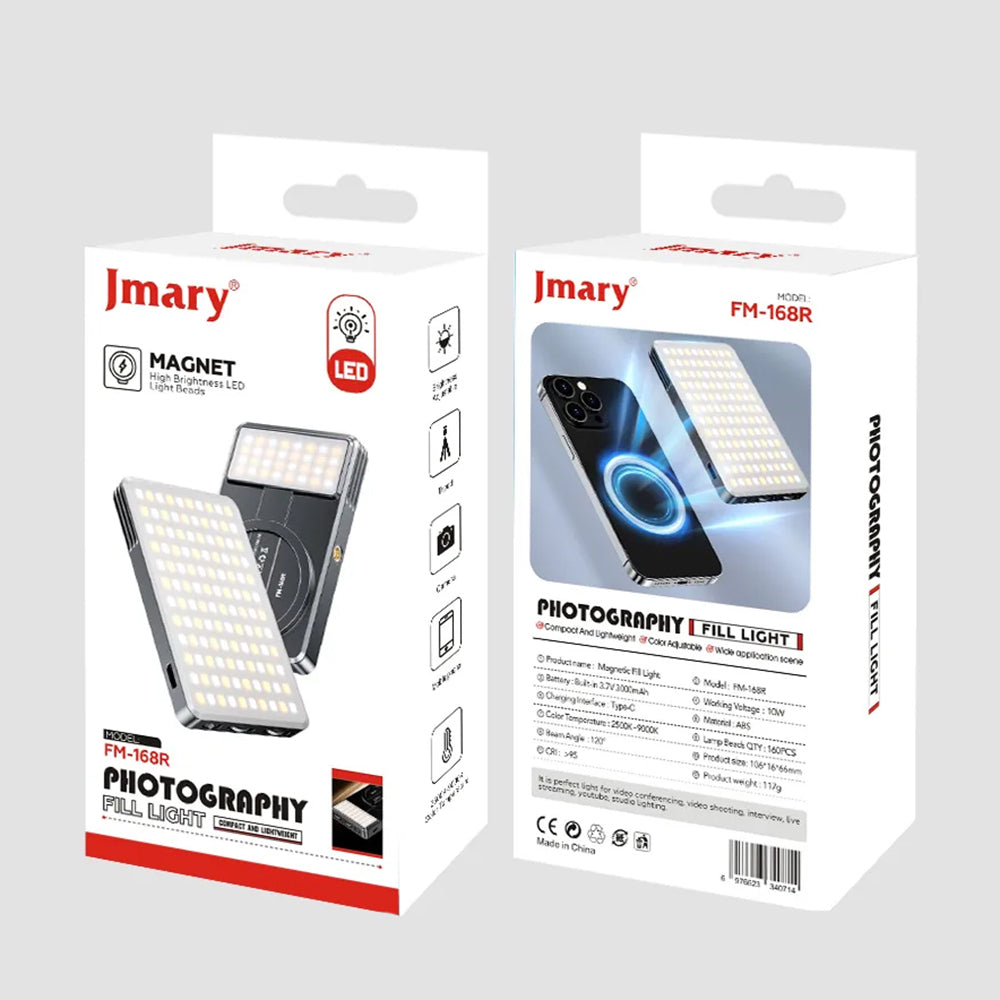 Jmary FM-168R Magnetik Dolgu Led Telefon Aydınlatma Işığı