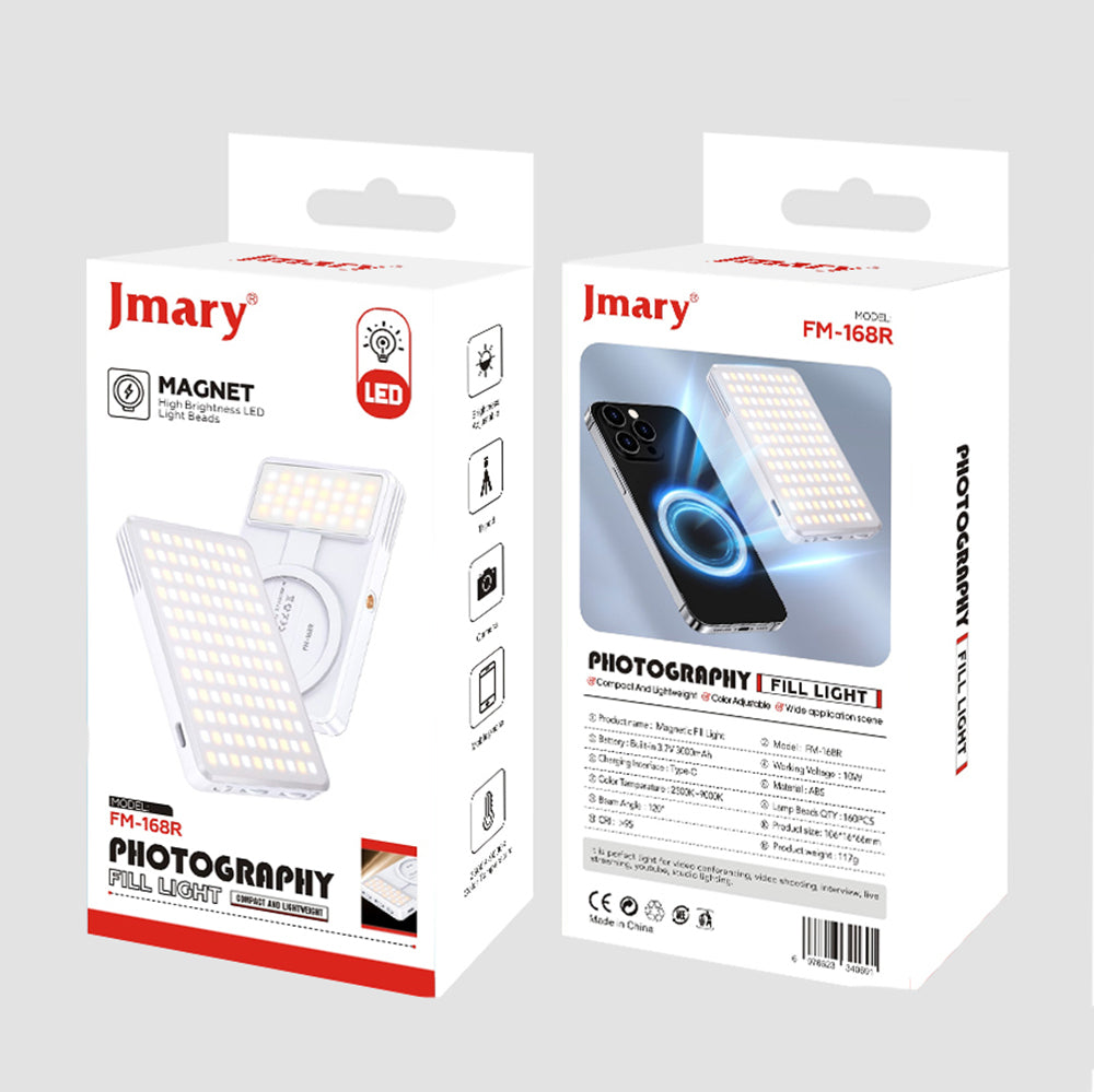 Jmary FM-168R Magnetik Dolgu Led Telefon Aydınlatma Işığı