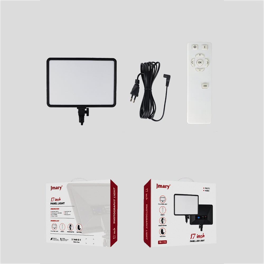 Jmary FM-17RS Uzaktan Kumandalı Dijital Göstergeli 17 inç LED Panel Video Işığı