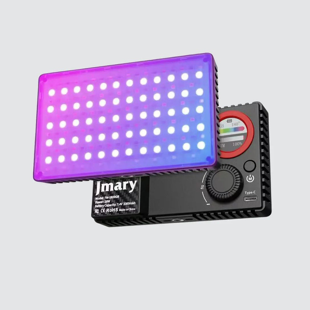 Jmary FM-180RGB RGB Led Telefon-Kamera Üstü Aydınlatma Işığı 20W