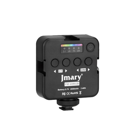 Jmary FM-69RGB RGB Led Telefon-Kamera Üstü Pilli Aydınlatma Işığı