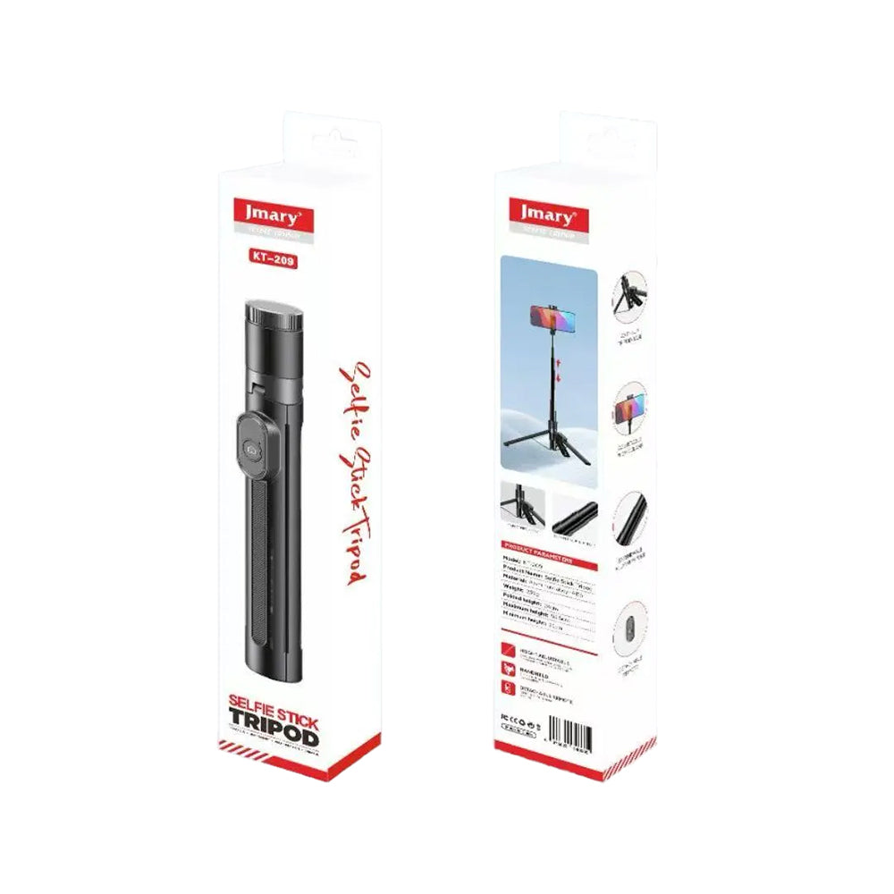 Jmary KT-209 180 Derece Dönebilen Kablosuz Kumandalı Tripod ve Selfie Çubuğu