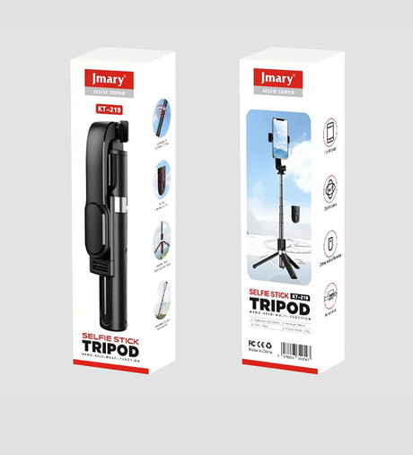Jmary KT-219 360 Derece Dönebilen Kablosuz Kumandalı Tripod ve Selfie Çubuğu