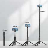 Jmary KT-259 360 Derece Dönebilen Kablosuz Kumandalı Tripod ve Selfie Çubuğu