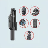 Jmary KT-299 360 Derece Dönebilen Kablosuz Kumandalı Tripod ve Selfie Çubuğu