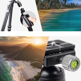 Jmary KT255+NB36 360 Derece Dönebilen Değiştirilebilir Başlıklı Tripod