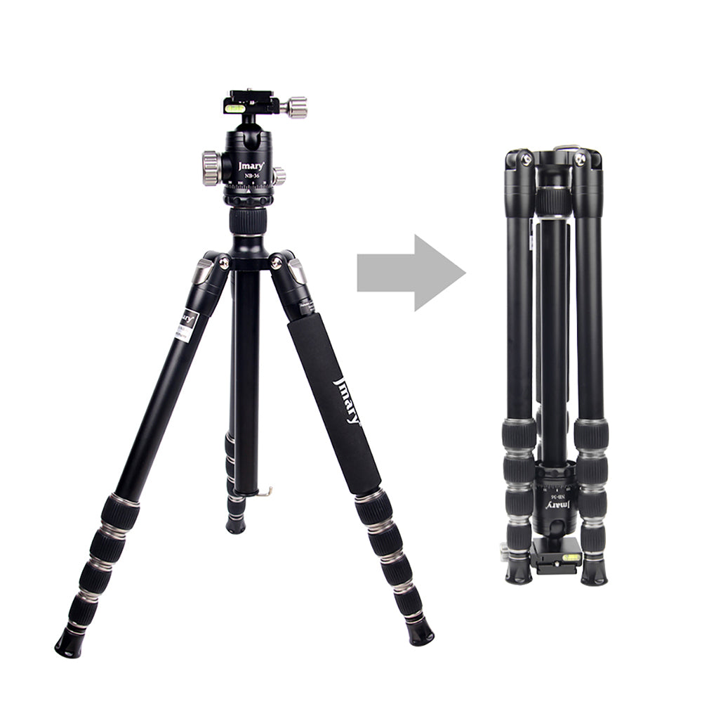 Jmary KT255+NB36 360 Derece Dönebilen Değiştirilebilir Başlıklı Tripod