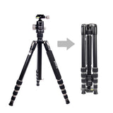 Jmary KT255+NB36 360 Derece Dönebilen Değiştirilebilir Başlıklı Tripod