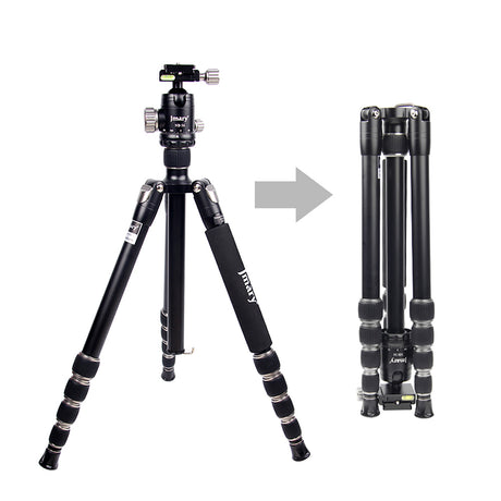 Jmary KT255+NB36 360 Derece Dönebilen Değiştirilebilir Başlıklı Tripod