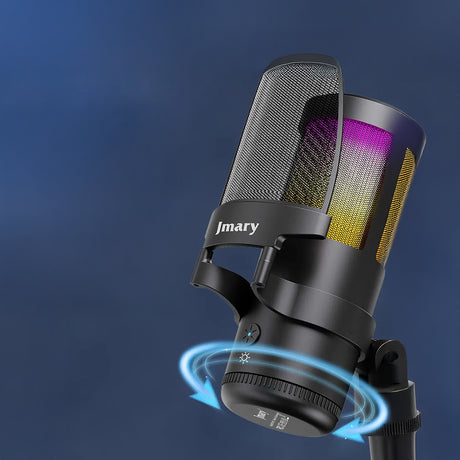 Jmary MC-PW13 Ayrılabilen Pop Filtreli Gürültü Önleyici 360° Dönebilen Tak Çalıştır USB Mikrofon