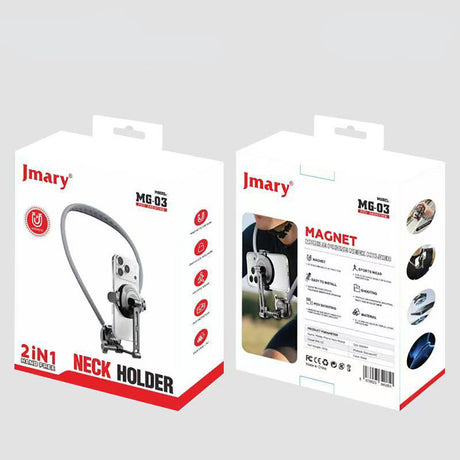 Jmary MG-03 2in1 Eller Serbest Magnetik Boyun Askılı Telefon Tutucu