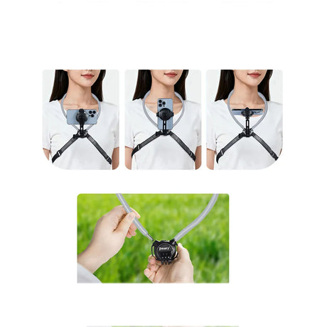 Jmary MG-03 2in1 Eller Serbest Magnetik Boyun Askılı Telefon Tutucu