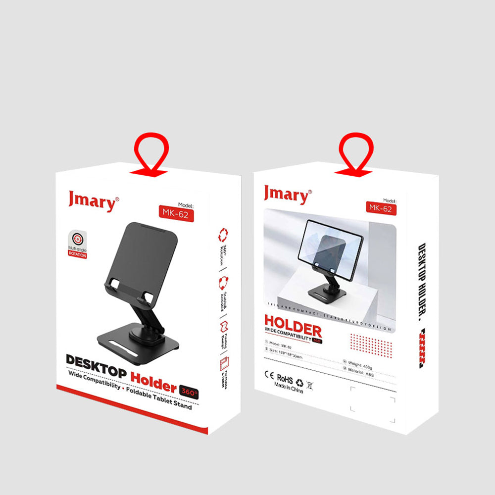 Jmary MK-62 Ayarlanabilir Katlanabilir 360 Derece Dönebilen Telefon ve Tablet Standı