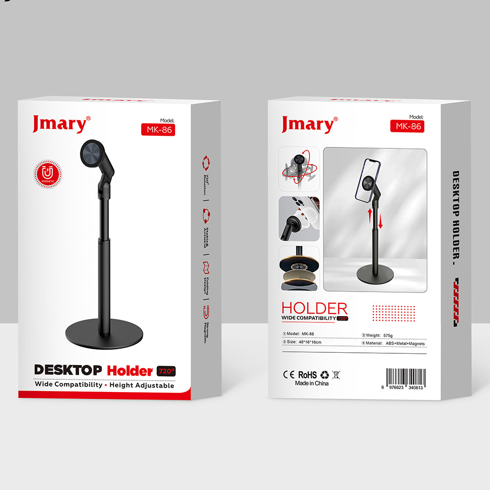 Jmary MK-86 360 Derece Dönebilen Magnetik Düz Zemin Telefon Tutucu