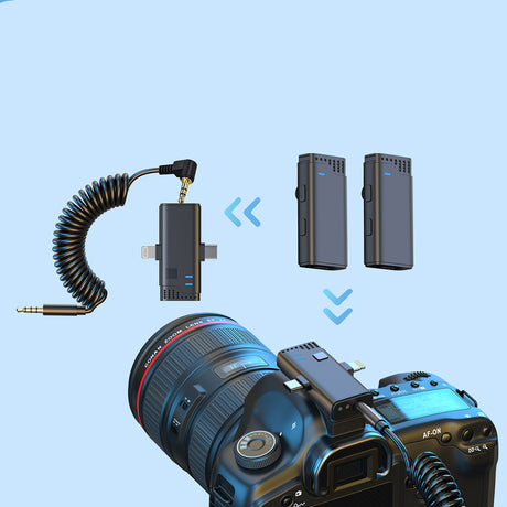 Jmary MW-16 3 in 1 Kablosuz Yaka Mikrofonu