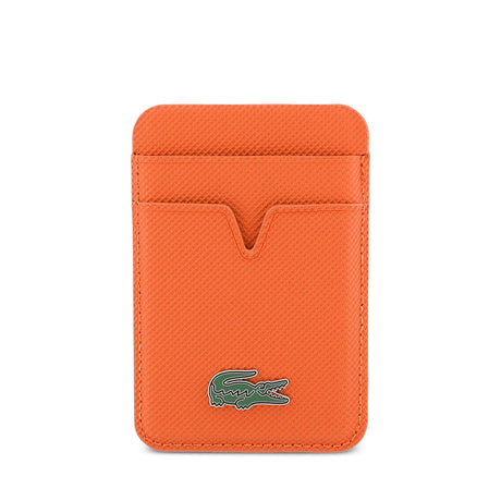 Lacoste Orjinal Lisanslı 2 Hazneli PU Pike Desenli İkonik Timsah Dokuma Logolu Magnetik Kartlık