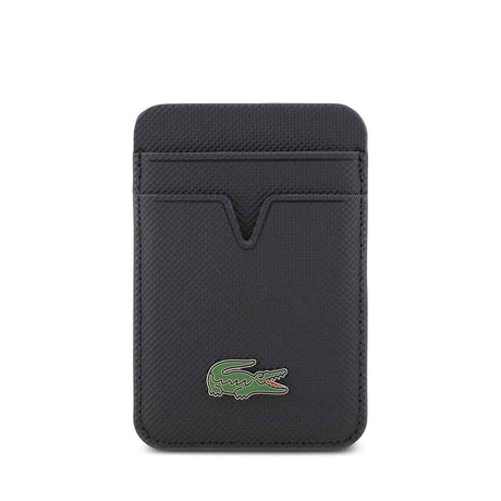 Lacoste Orjinal Lisanslı 2 Hazneli PU Pike Desenli İkonik Timsah Dokuma Logolu Magnetik Kartlık