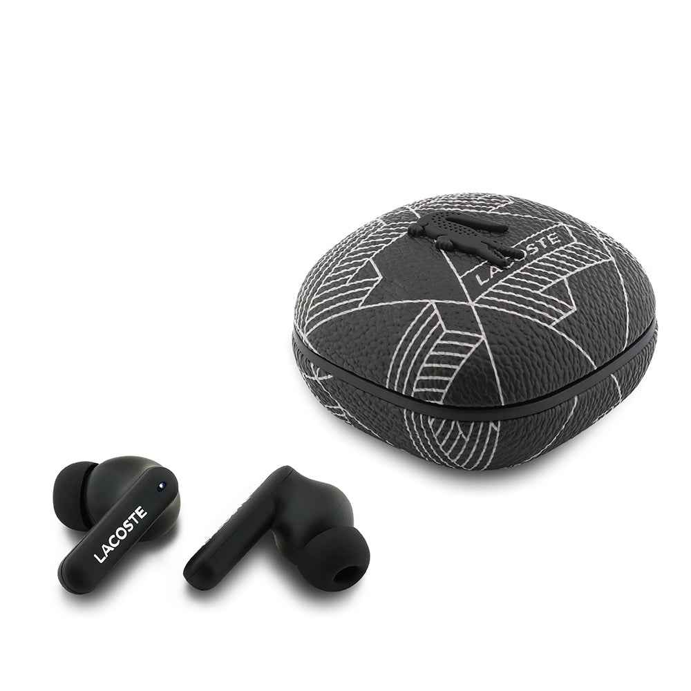 Lacoste Orjinal Lisanslı ANC/ENC Monogram Desenli TWS Kulak İçi Bluetooth Kulaklık v5.4