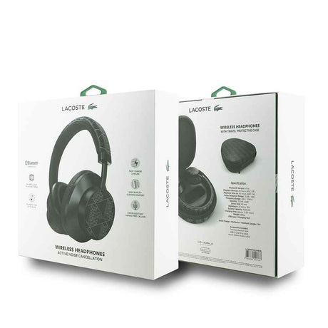 Lacoste Orjinal Lisanslı LH02 ANC Taşıma Çantalı Ayarlanabilir Kulak Üstü Bluetooth Kulaklık v5.4