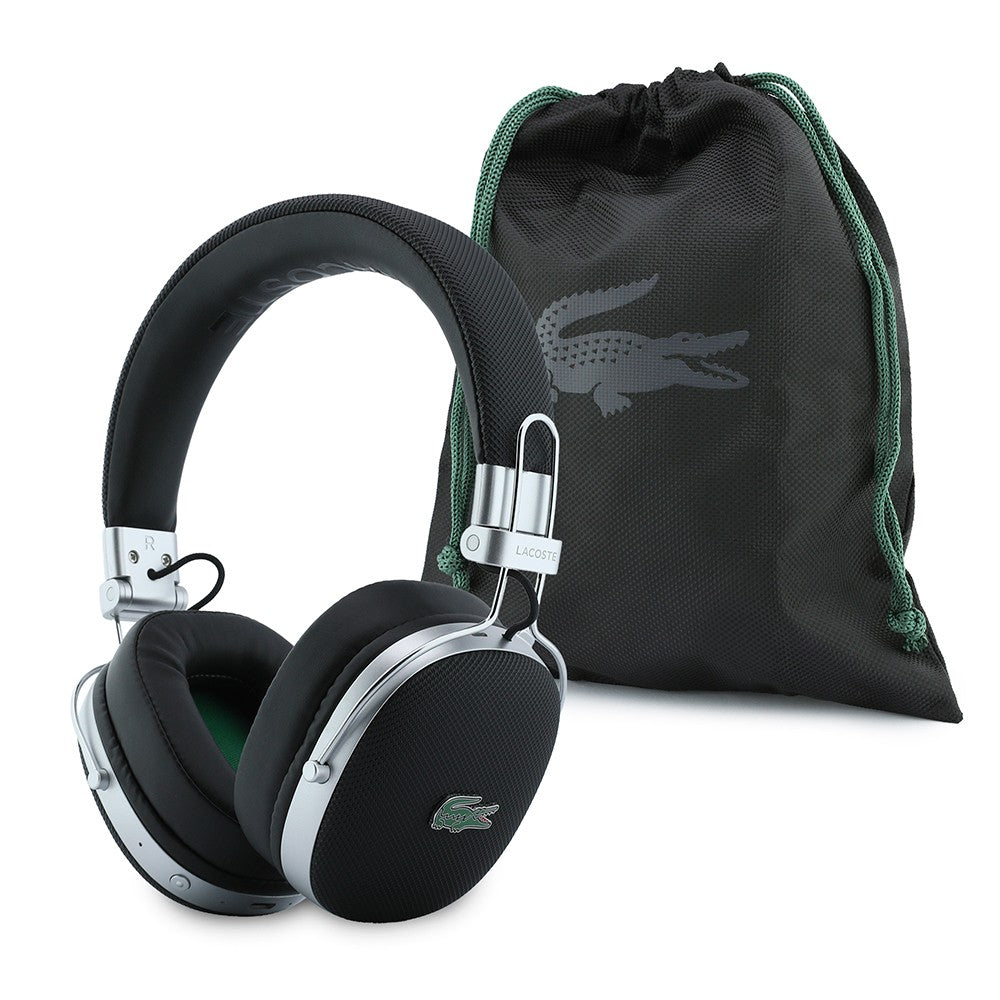 Lacoste Orjinal Lisanslı LH03 Taşıma Çantalı Ayarlanabilir Pike Kulak Üstü Bluetooth Kulaklık v5.4