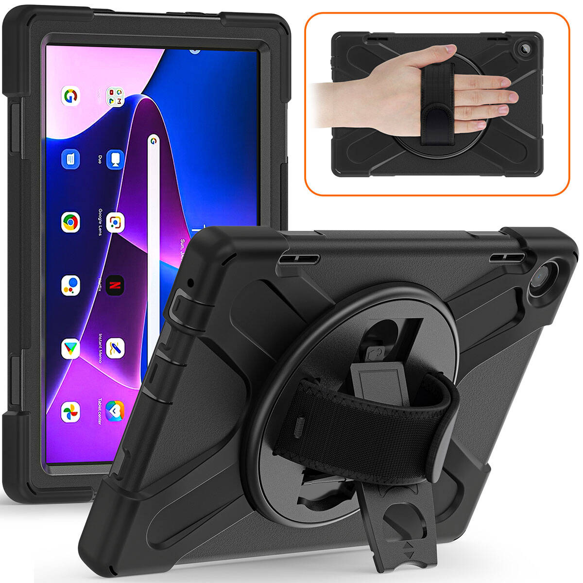 Lenovo Tab M10 TB-328F 3. Jenerasyon Zore Defender Tablet Silikon