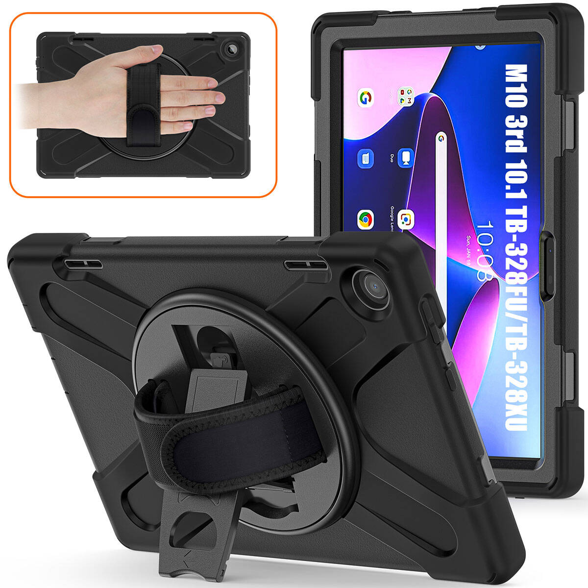 Lenovo Tab M10 TB-328F 3. Jenerasyon Zore Defender Tablet Silikon