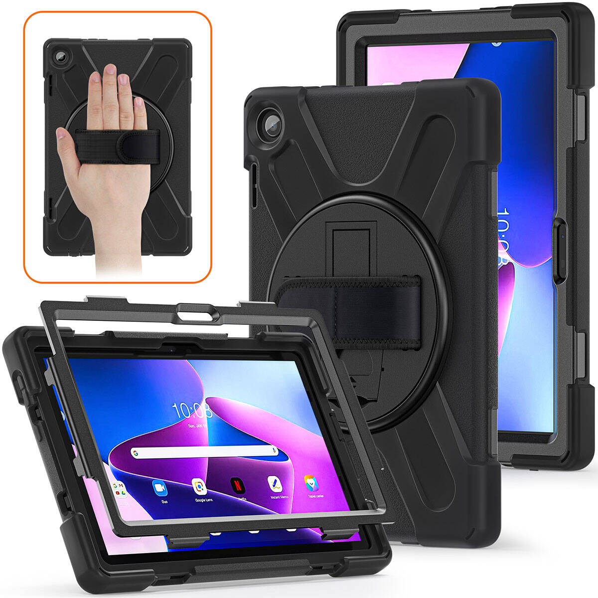 Lenovo Tab M10 TB-328F 3. Jenerasyon Zore Defender Tablet Silikon