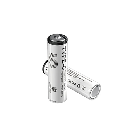 Lenyes AA105 Type-C Şarj Portlu Şarj Edilebilir AA Lityum-ion Pil 2800mWh 1.5V 2 Adet