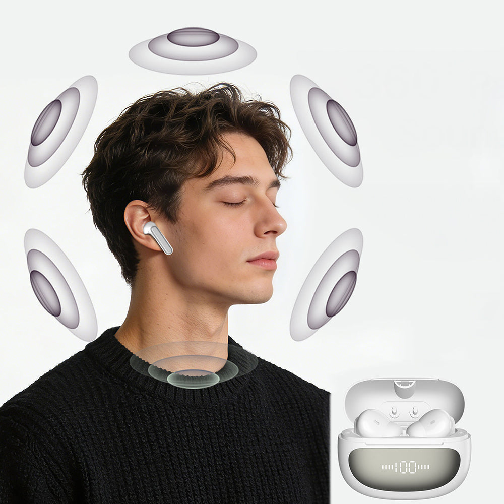 Lenyes Air 107 ANC/ENC Teknolojili 360 Derece Panaromik Ses Özellikli Kulak İçi Bluetooth Kulaklık v6.0