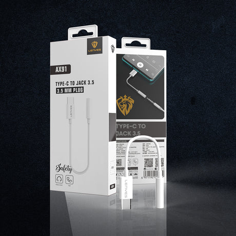 Lenyes AX91 Type-C to 3.5mm Hi-Fi Aux Çevirici Ses Adaptörü