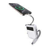 Lenyes C04-A Dijital LED Göstergeli Type-C ve Lightning Kablolu Powerbank 45W 5000mAh