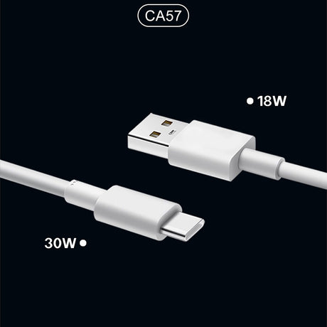 Lenyes CA57 Hızlı Şarj Özellikli Dual Type-C + USB-A Portlu Mini Araç Şarj Aleti 30W