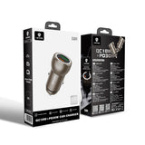 Lenyes CA64 Hızlı Şarj Özellikli Dual USB-A + Type-C Portlu PD Araç Şarj Aleti 30W