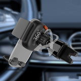 Lenyes CR143 360 Derece Dönebilen Havalandırma Tasarım Araç Telefon Tutucu