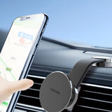 Lenyes CR171 Magnetik M-safe Uyumlu Bükülebilen Eğimi ve Düz Zemin Araç Telefon Tutucu
