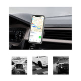 Lenyes CR183 M-safe Magnetik Özellikli 360 Derece Dönebilen Havalandırma Tasarım Araç Telefon Tutucu