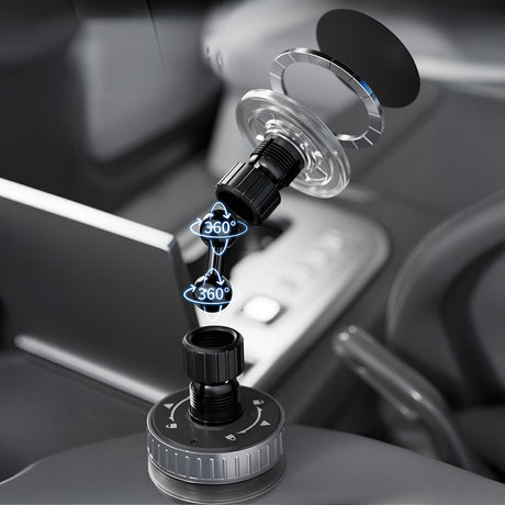 Lenyes CR192 Vakum Özellikli 360 Derece Dönebilen Magnetik Telefon Tutucu