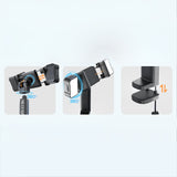 Lenyes CR204 360° Dönebilen Işıklı Seyahat Telefon Tutucu ve Standı