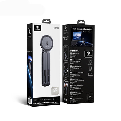 Lenyes CR206 Çok Fonksiyonlu 8 Kademeli Ayarlanabilir Magnetik Laptop & Tablet & Telefon Standı