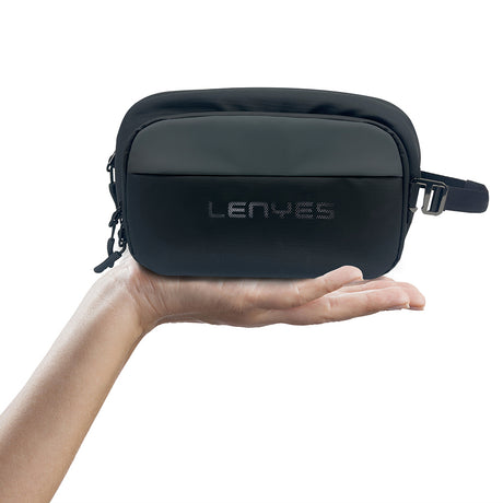 Lenyes LB561 Su Geçirmez Aşınmaya ve Çizilmeye Dayanıklı Çapraz Vücut Askılı Aksesuar Çantası 25.5cm